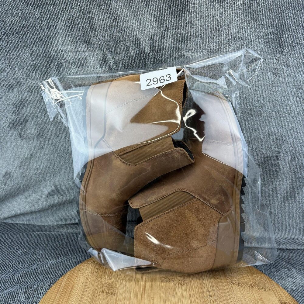 Sorel Boots Womens Size 9 Brown Joan Of Arctic Wedge Chelsea Leather NL3816-242 - Picture 10 of 10